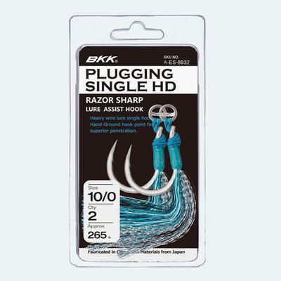 BKK BKK Plugging Single HD Assist Hook 10/0