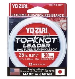 Yo-Zuri Yo-Zuri Topknot Fluorocarbon Leader Clear 30yds 12 lb X