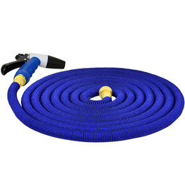 HoseCoil HoseCoil HCE50K 50' Blue Expandable Hose Kit w/ Nozzle & Bag