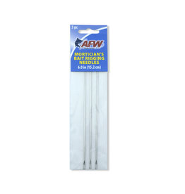 AFW AFW TA-MN060-3 Mortician's Bait Rigging Needle, Stainless Steel 6in 3pk