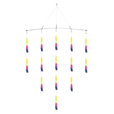 Fathom Offshore Fathom Offshore SB36-ST30-PR-224 Squid Spreader Bar 36 Inch Yellow/Pink/Blue