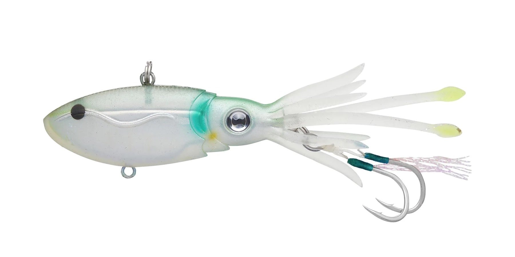 Nomad Squidtrex Jig Lure 130mm White Glow