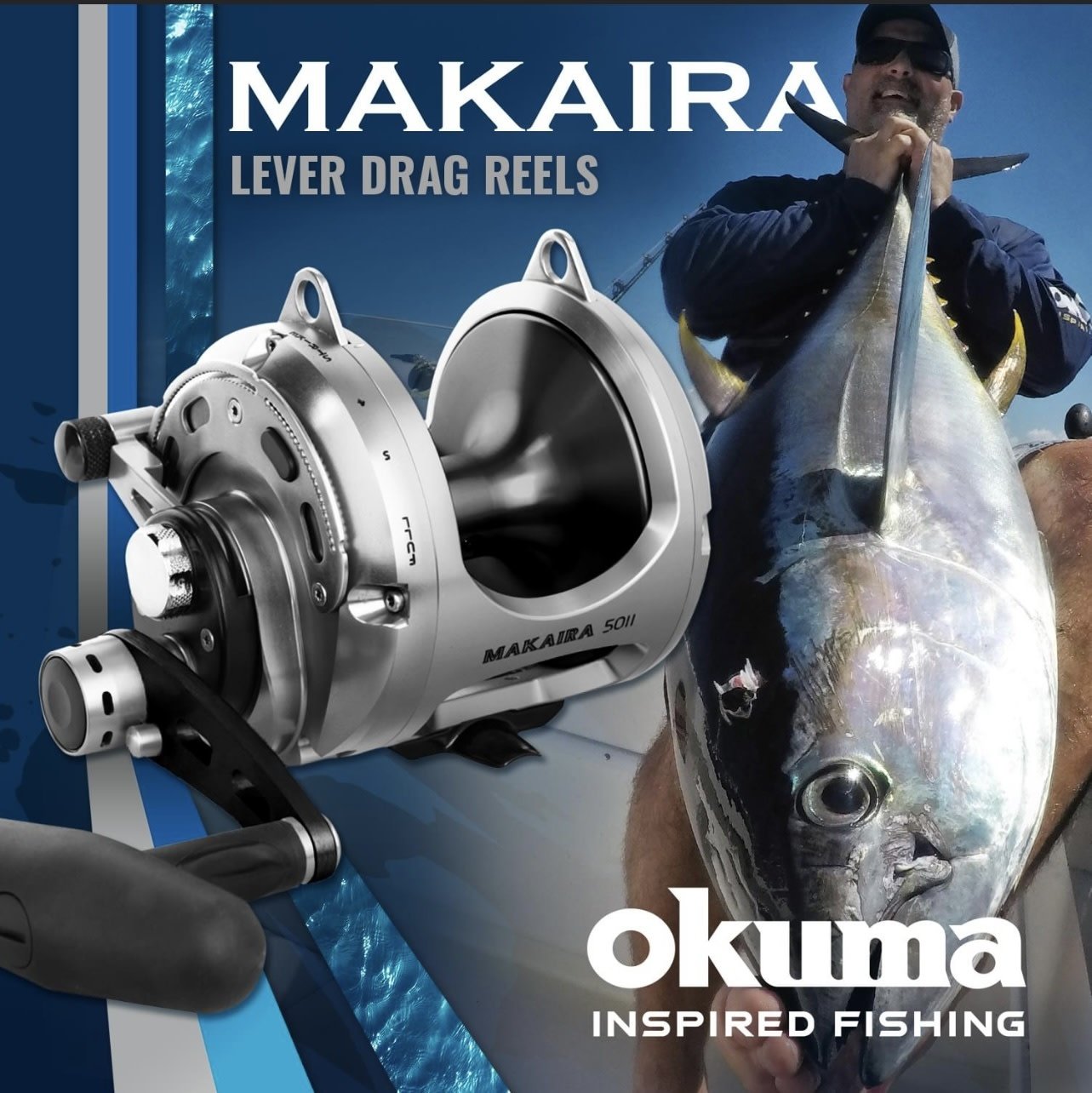 Okuma Makaira Lever Drag 2 Speed Big Game Reels