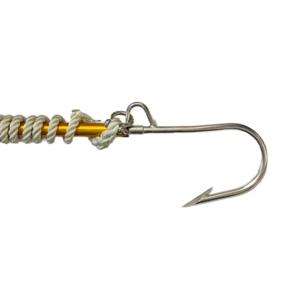 Aftco Aftco 5in Flying Gaff w/Rope Gold