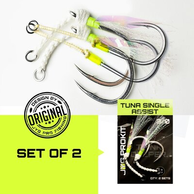JYG Pro Fishing JYG Tuna Single Assist Hook 3/0 2pk