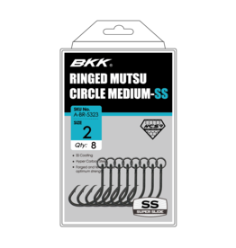 BKK BKK SS Mutsu 2X Medium Ringed Circle Hooks Pocket Packs