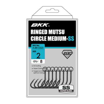 BKK BKK SS Mutsu 2X Medium Ringed Circle Hooks Pocket Packs