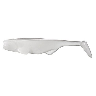 MC Swimbaits MC Swimbait Weedless Finesse 3in Swimmer White Pearl