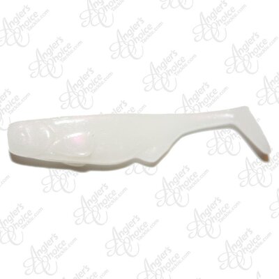 MC Swimbaits MC Swimbait Weedless Finesse 3in Swimmer White Pearl