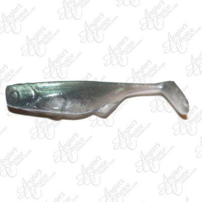 MC Swimbaits MC Swimbait Weedless Finesse 3in Swimmer Green Shad