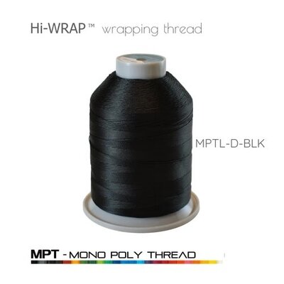 Seaguide Hi-Wrap D Poly Thread Black 4oz