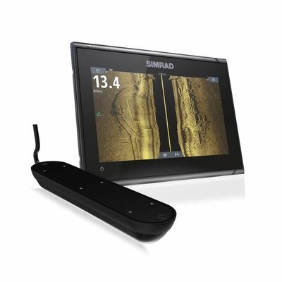 Simrad Simrad 000-14840-002 GO9 XSE Fishfinder/Chartplotter Combo with Active Imaging 3-in-1 Transducer and C-MAP Pro Discover Charts