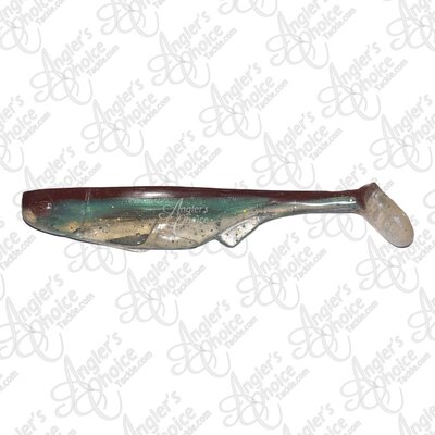 MC Swimbaits MC Swimbait Weedless 5in Brownbait Keylime