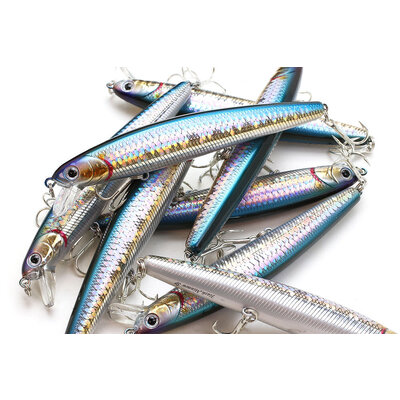 Lucky Craft Lucky Craft SW-FM110-720ZMSAS Flash Minnow Zebra American Shad