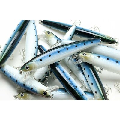 Lucky Craft Lucky Craft SW-FM110-728SGSRD Flash Minnow Super Glow Sardine