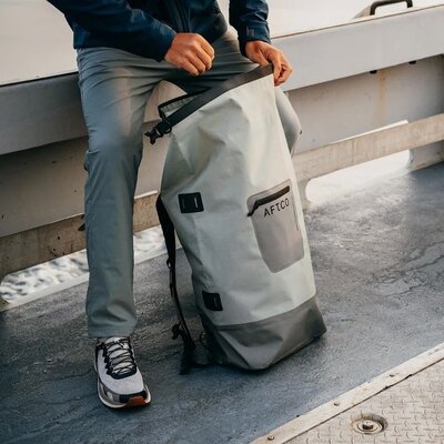 Aftco Aftco ABP009STL Slammer Waterproof Dry Backpack Steel