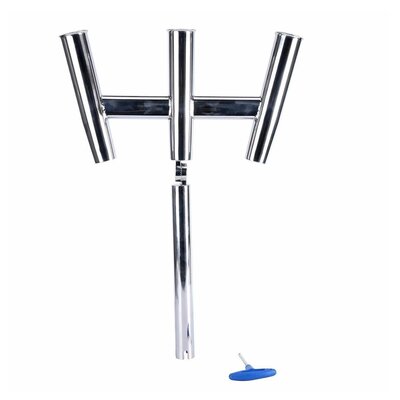 Triple Stainless Kite Rod Holder Adjustable