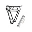 BionX BionX, Battery mount for rear rack, silver