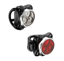 Lezyne Zecto Drive Light Set 250/80 Lumens Li-Ion Silver Pair