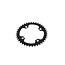 Gazelle Gazelle chainring 38 tands 001 Black BCD104 FLAT