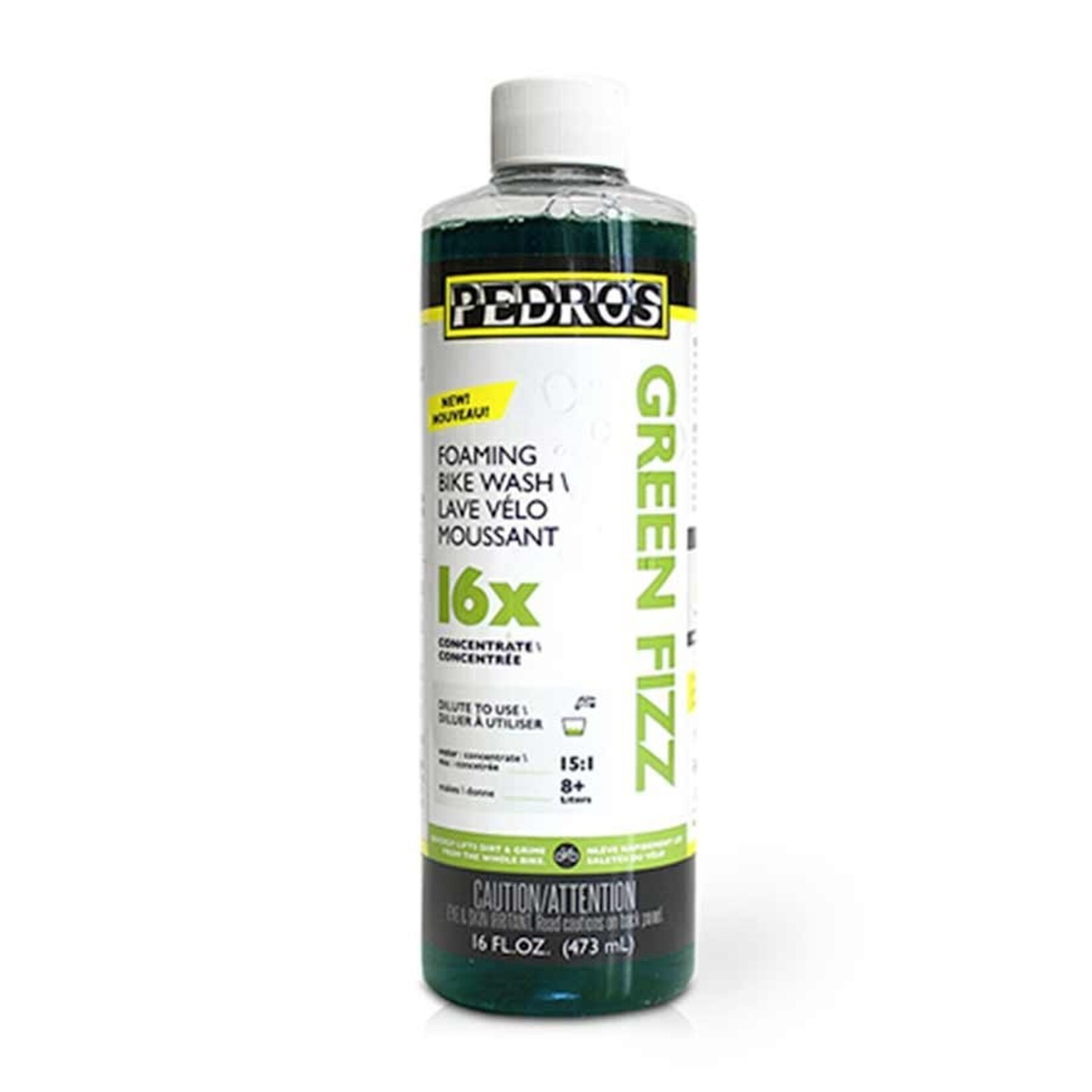 Pedros, Green Fizz 16X, Concentrated bike wash, 16oz/ 475ml
