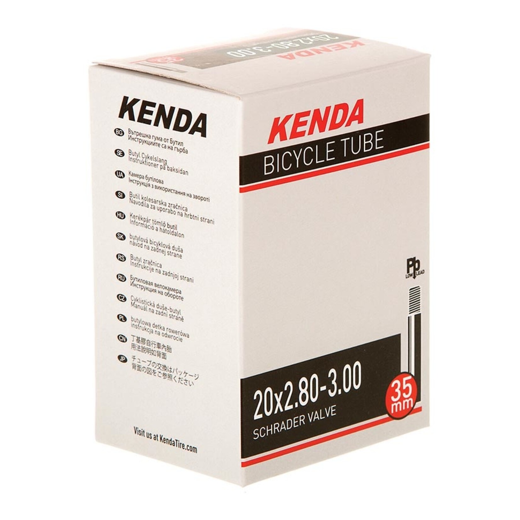 Kenda, Schrader, Tube, Schrader, Length: 35mm, 20'', 2.80-3.00