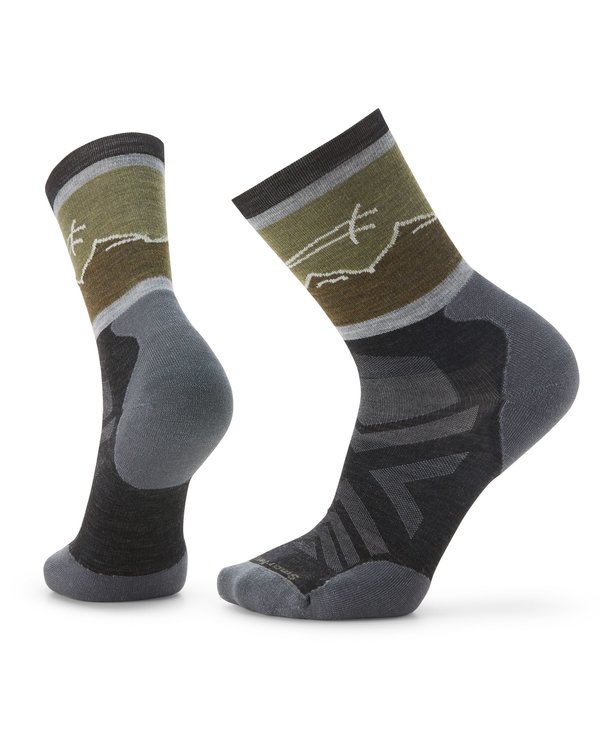 Smartwool Athlete Edition Approach Crew Socks CHARCOAL XL