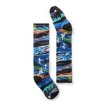 SMARTWOOL Smartwool Junior Ski Zero Cushion Skication Print OTC Socks NEPTUNE BLUE L