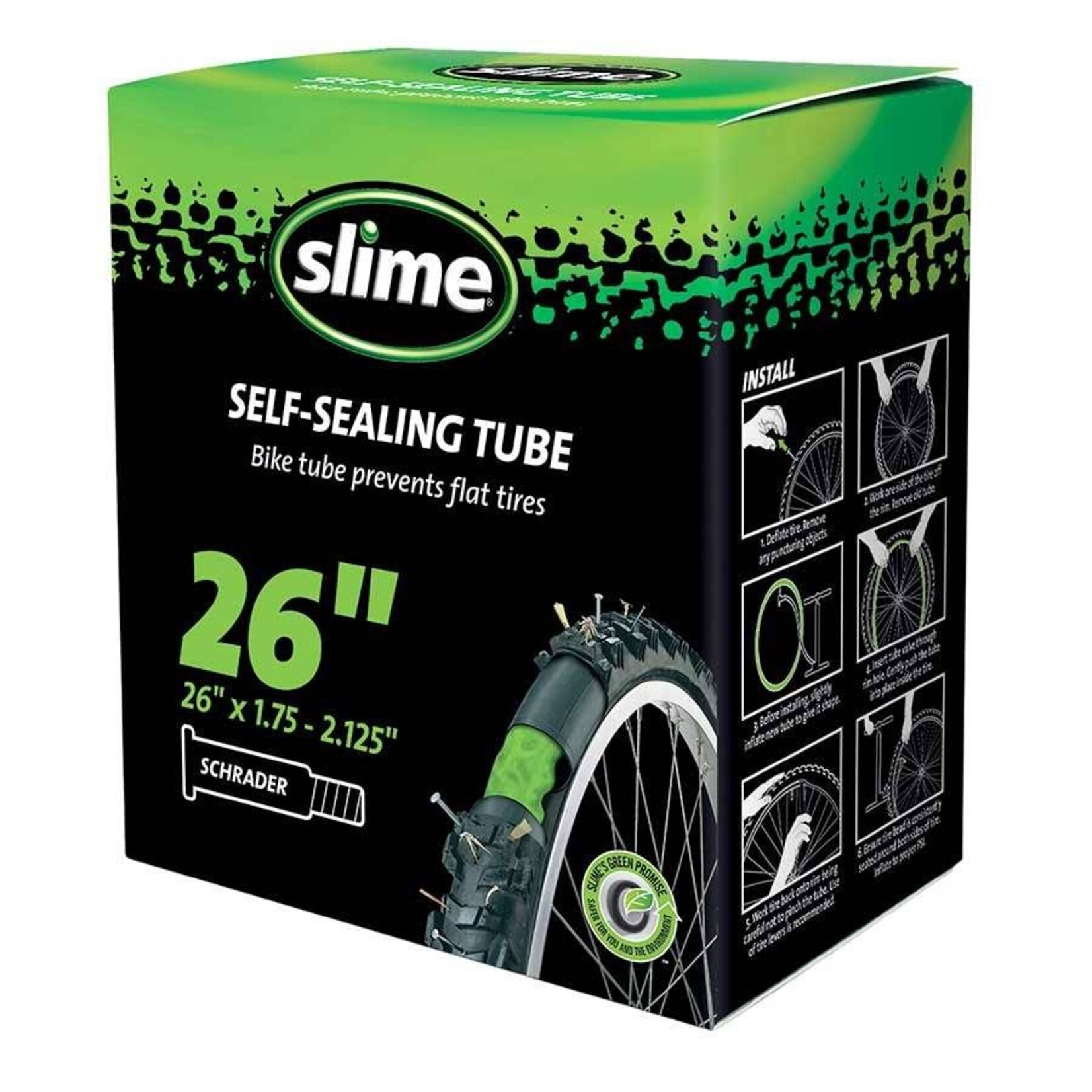 Slime Slime, Smart, Inner Tube, 26x1.75-2.125, Schrader