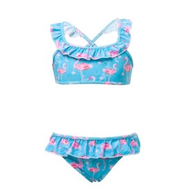 Snapper Rock Snapper Rock Blue Flamingo Sports Bikini UV50+