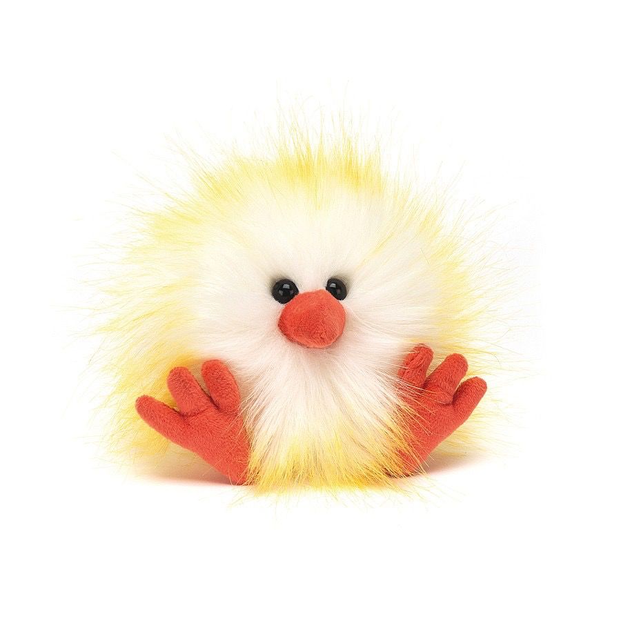 JellyCat Jelly Cat Crazy Chick Yellow and White