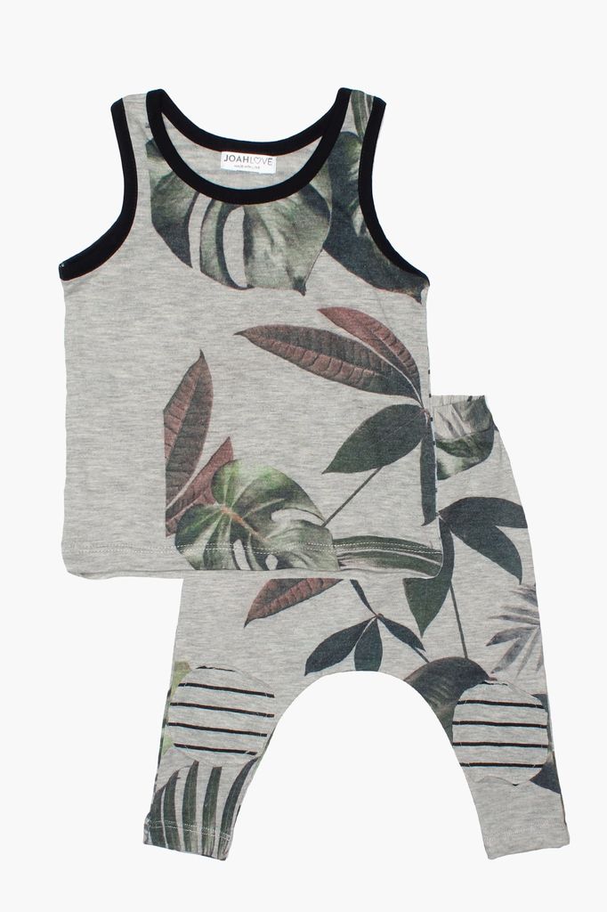 Joah Love Joah Love Mav Palm Tank and  Pants Set