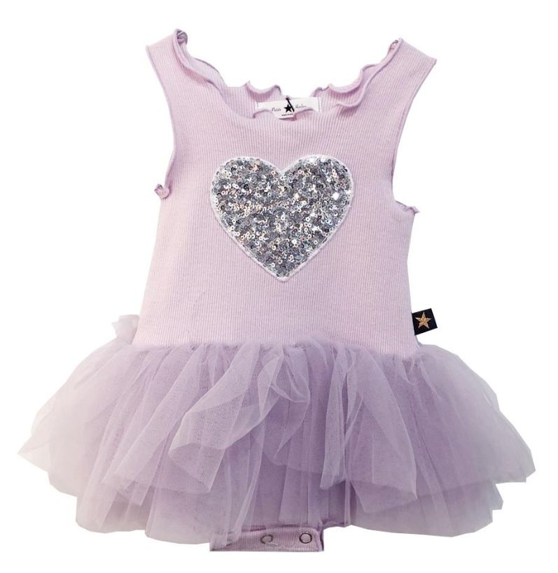 Petite Hailey Petite Hailey Baby Tutu Dress with Heart