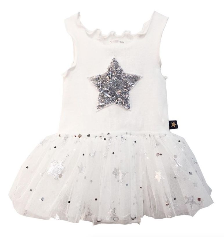 Petite Hailey Petite Hailey Baby Sparkle Tutu Dress with Star