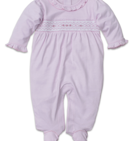 kissy kissy Kissy Kissy CLB Footie with Hand Smock and Ruffle Collar