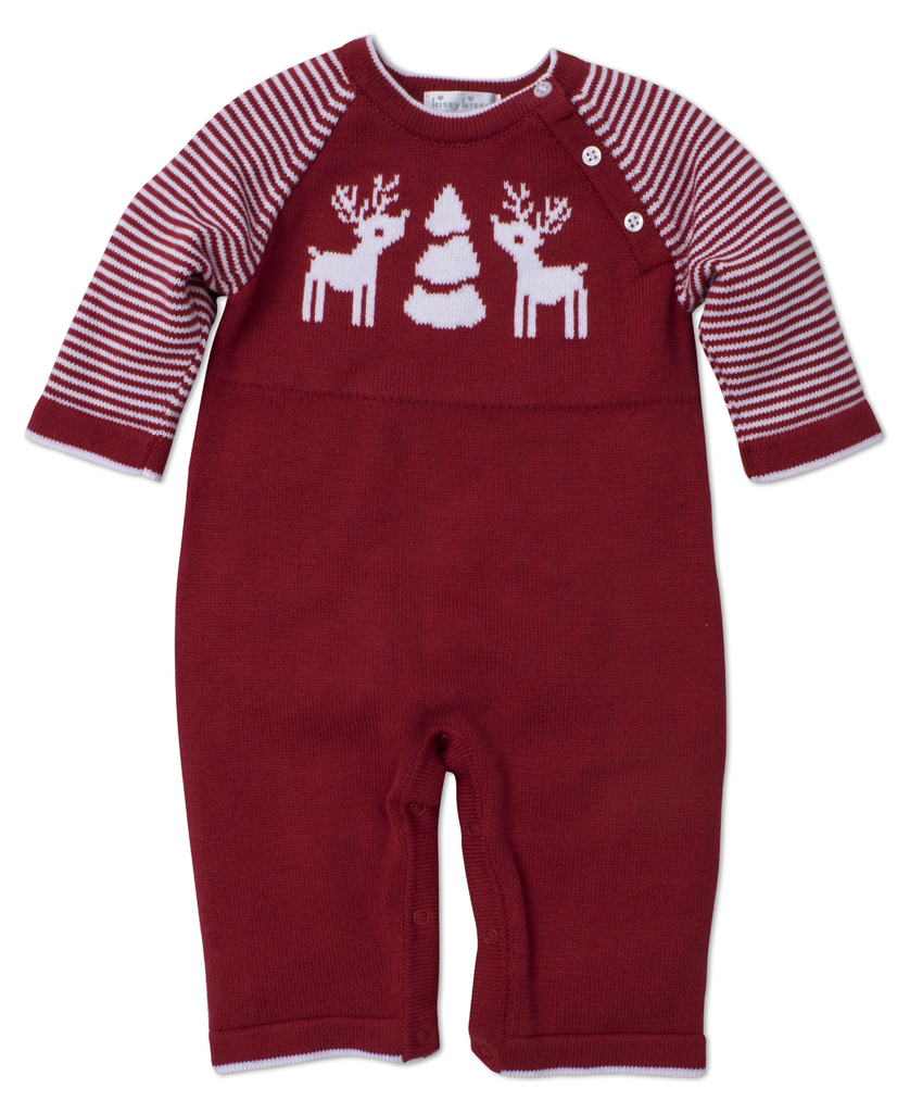 kissy kissy Kissy Kissy Reindeer Knit Playsuit