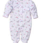 kissy kissy Kissy Kissy Rainbow Unicorns Print Footie