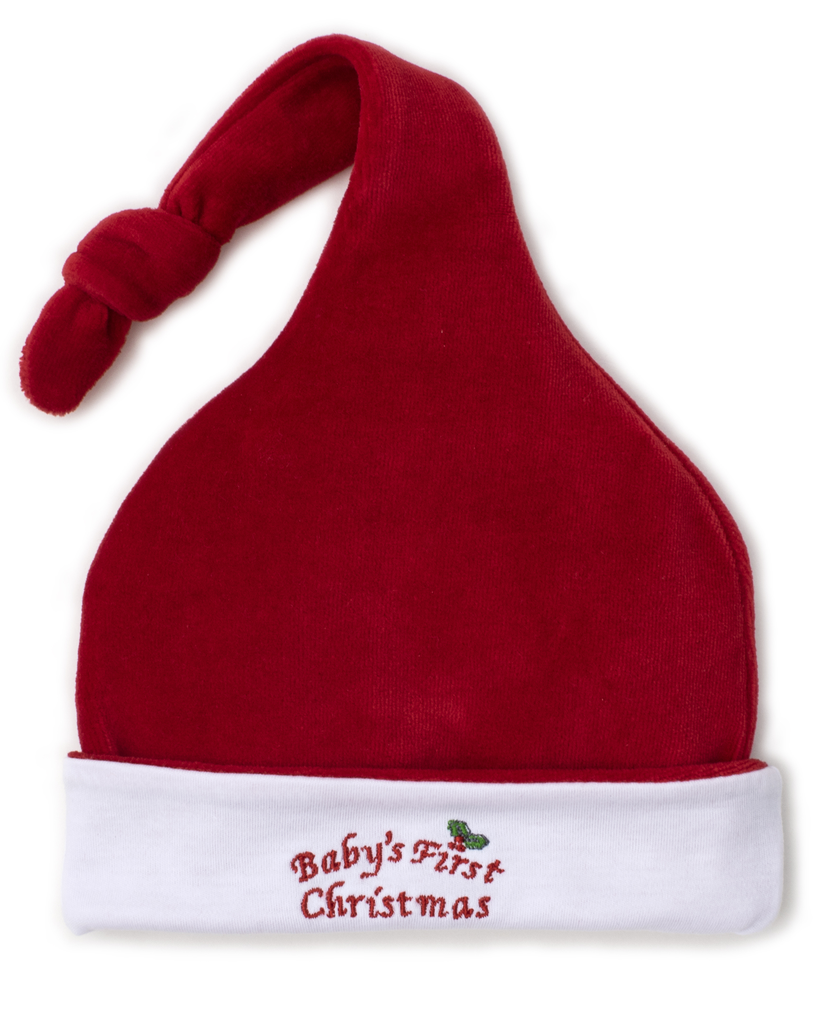 kissy kissy Kissy Kissy Baby’s First Christmas Velour Stocking Hat