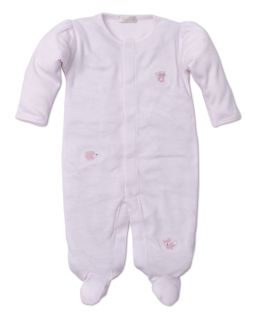 kissy kissy Kissy Kissy Wee Woodland Footie with Hand Embroidery *more colors*