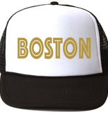 bubu Boston Baseball Hat-Gold Foil