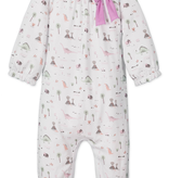 Feather Baby Feather Baby Dinosaurs Bow Romper