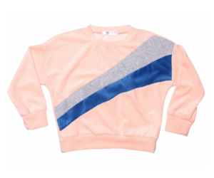 pink velour sweater