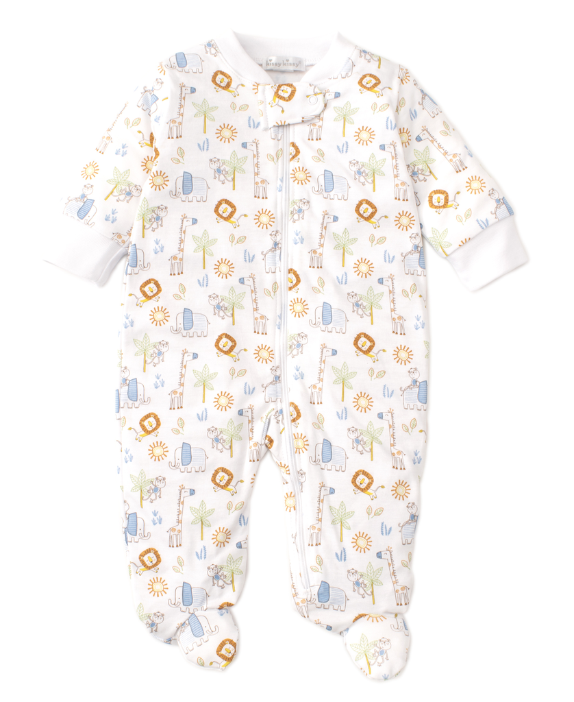kissy kissy Kissy Kissy Jungle Joy Footie with Zipper
