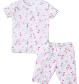 kissy kissy Kissy Kissy Flowering Flamingos Short Pajama Set