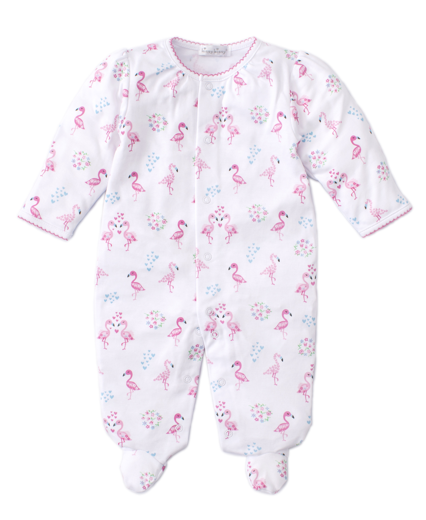 kissy kissy Kissy Kissy Flowering Flamingos Footie