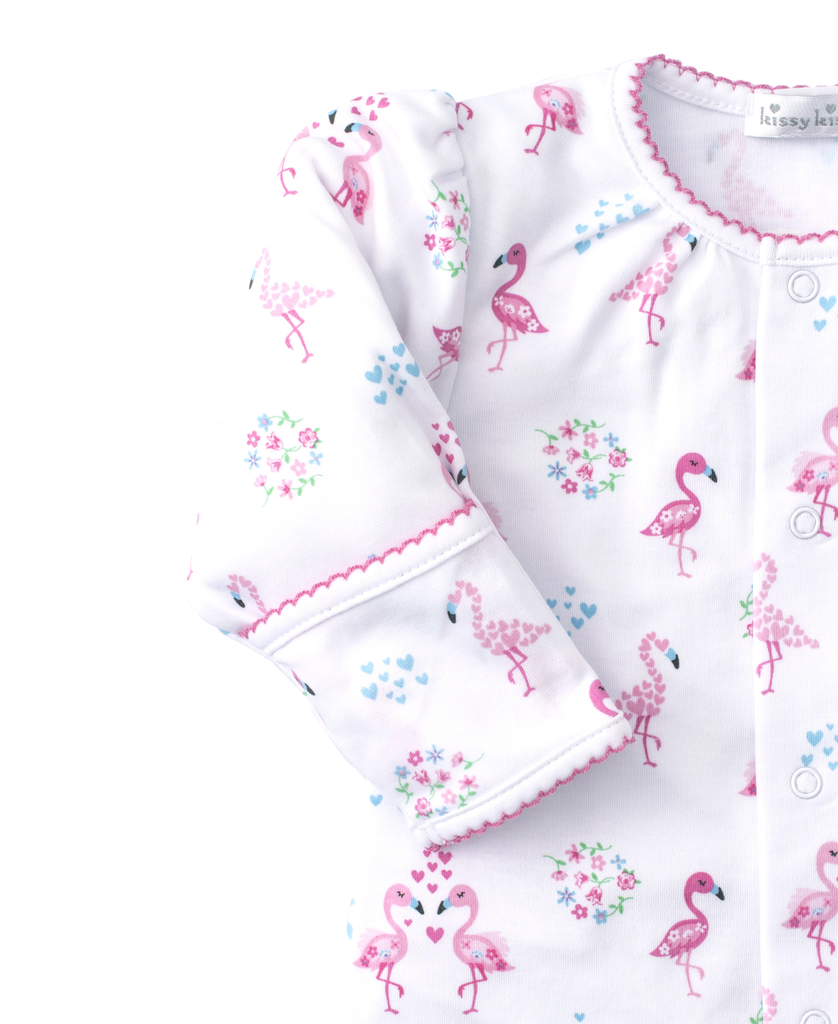 kissy kissy Kissy Kissy Flowering Flamingos Footie