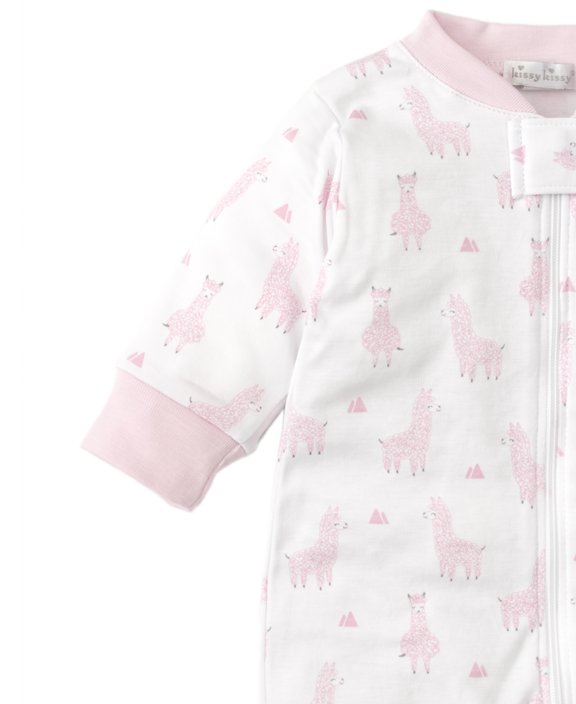 kissy kissy Kissy Kissy Llama Luv Footie with Zipper *more colors*