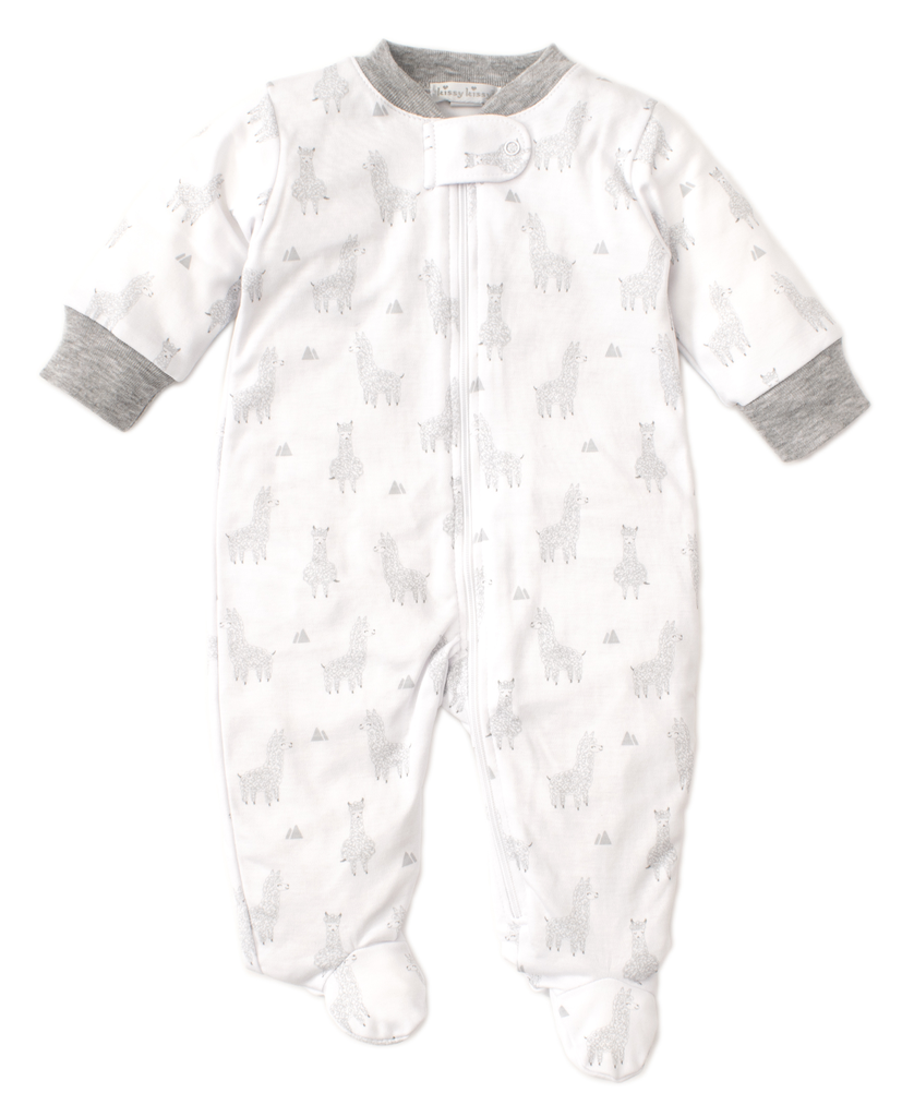 kissy kissy Kissy Kissy Llama Luv Footie with Zipper *more colors*