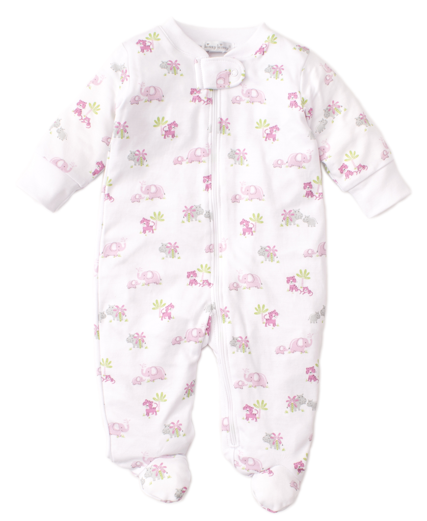 kissy kissy Kissy Kissy Safari Siblings Footie with Zipper *more colors*