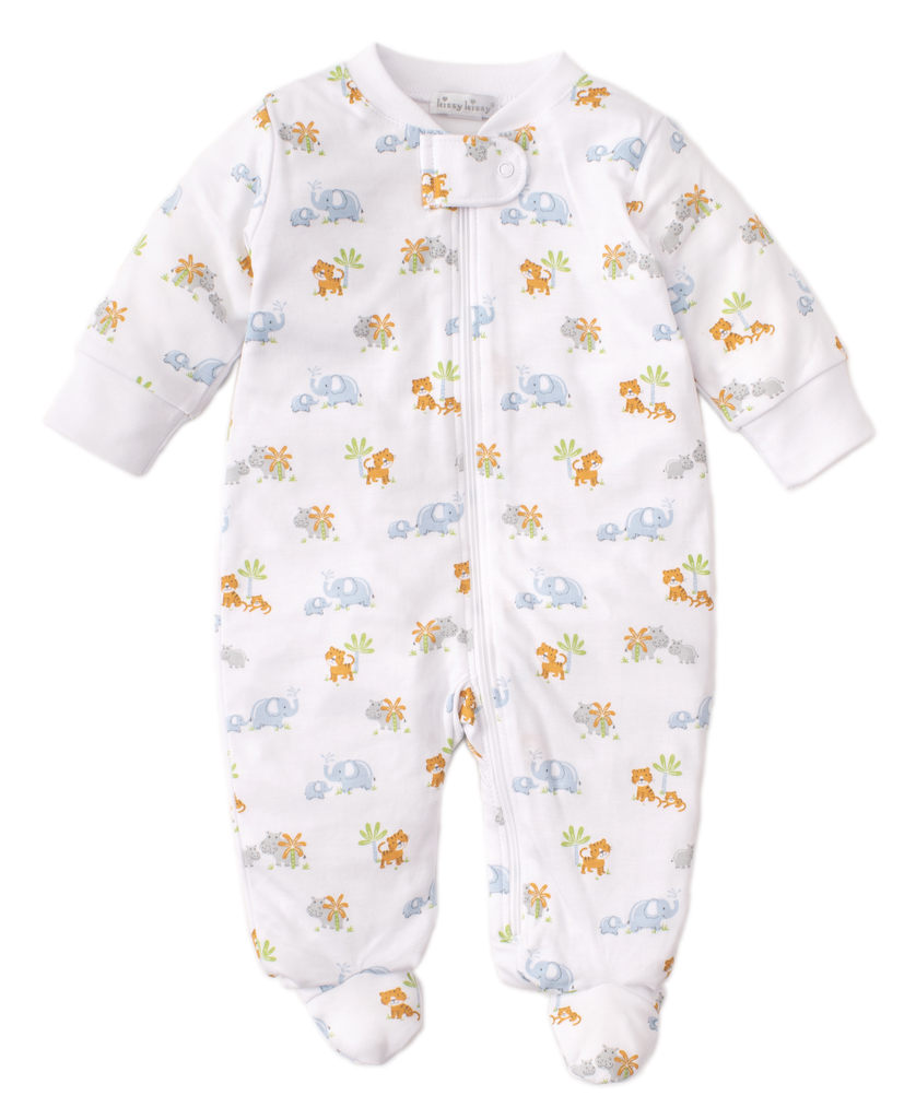 kissy kissy Kissy Kissy Safari Siblings Footie with Zipper *more colors*